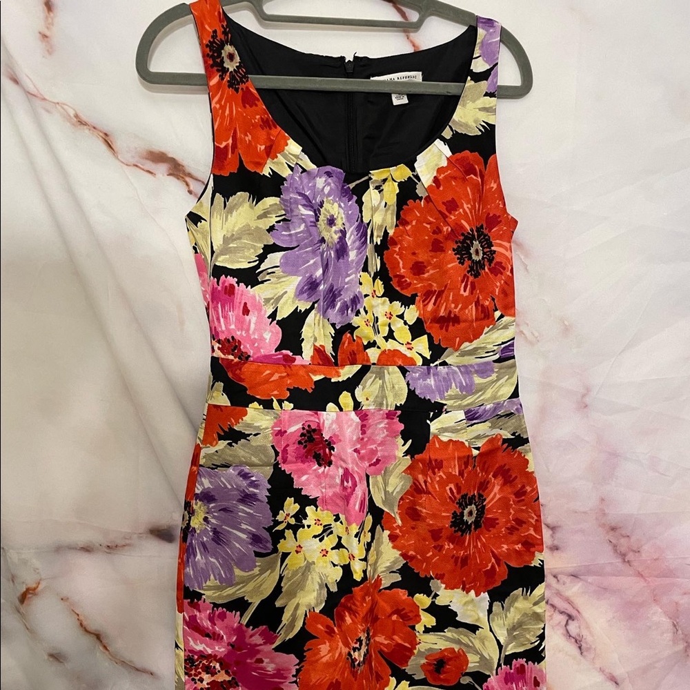 Banana Republic Floral Sleeveless Dress